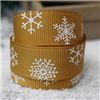 Order Go Grosgrain - Snowflakes Gold/White